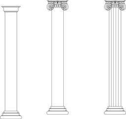 Side elevation profile of decorative classical ceiling cornice and wall molding trim for elegant interior architectural finishing. © Riki