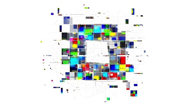 Glitch Pixel Explosion