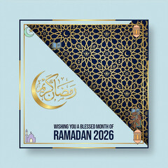 Ramadan Kareem social media post template