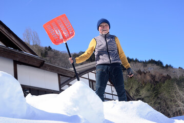 豪雪地帯で田舎暮らし老人のライフスタイル