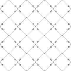 seamless botanical pattern of painted oriental motifs