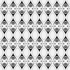 seamless botanical pattern of painted oriental motifs