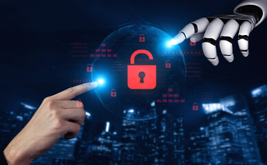 AI system identifies potential data vulnerabilities and alerts for breaches, improving proactive...