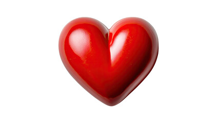 Fototapeta premium Symbol of Affection and Emotion: A close-up view of a vibrant red heart, symbolizes love, passion, and affection, representing a universal expression of emotion and connection.