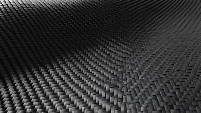 Abstract Wavy Carbon Fiber Texture Generative AI