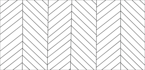 Obraz premium Geometric pattern of intersecting lines forming a chevron design on a clean background viewed from directly above