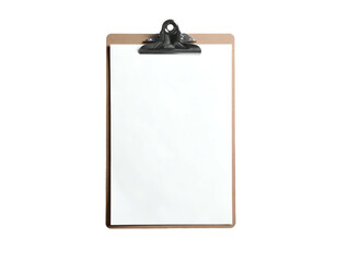 Blank paper on a clipboard, ready for notes