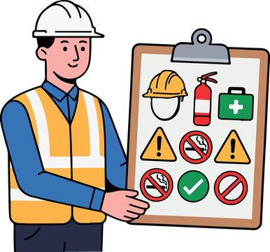 Safety Officer Presenting Workplace Health and Safety Regulations