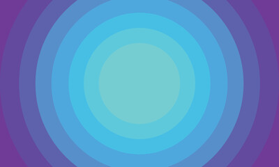 Concentric Circles of Gradient Blues and Purples Radiating from a Central Point. vector Eps 10