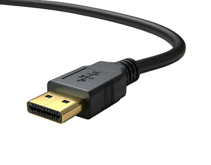 High-quality connection cable with gold-plated connector
