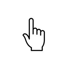 Obraz premium Hand Gesture Pointer Finger Icon