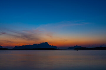 Aerial view sunset sky,Nature light Sunset or sunrise over sea,Colorful scenery sunset sky background,Amazing cloud background