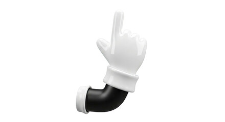 Obraz premium Cartoon Hand Pointing Up