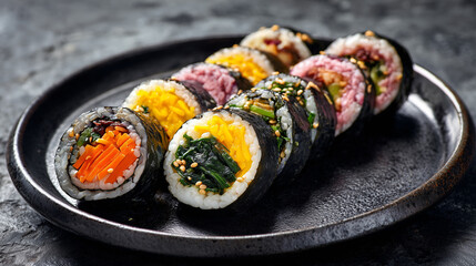 Asian Cuisine Seaweed Rice Rolls