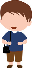 Fototapeta premium Boy with bag