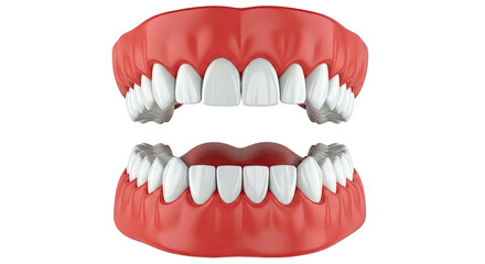 Obraz premium 3D Model of Human Teeth and Gums