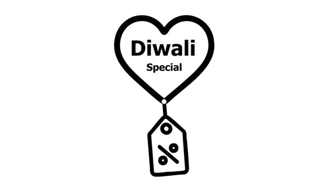 Diwali special discount animated banner