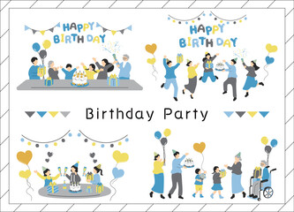 Fototapeta premium 誕生日のお祝いシーン