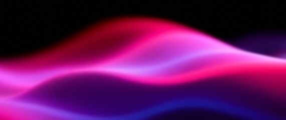 Obraz premium Futuristic Abstract Pink Neon Ribbon Light Wave Flowing Background