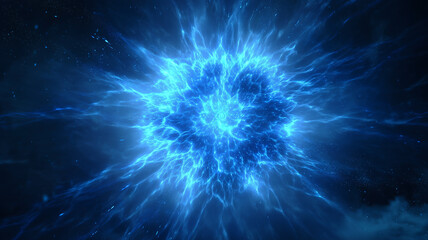 青白い炎が立ち上がるSFエネルギー背景素材