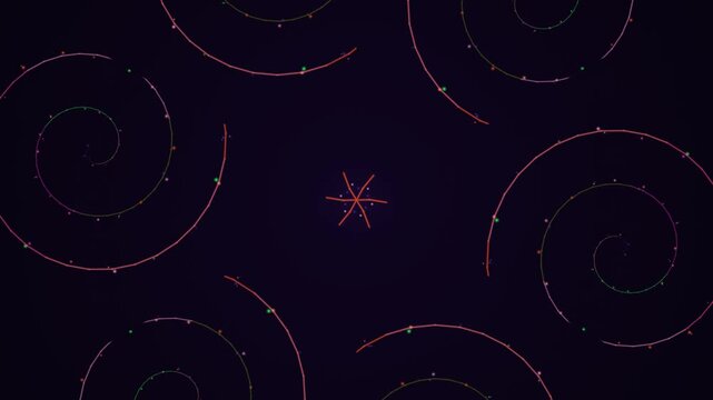 abstract geometric background animated with stripes and dot