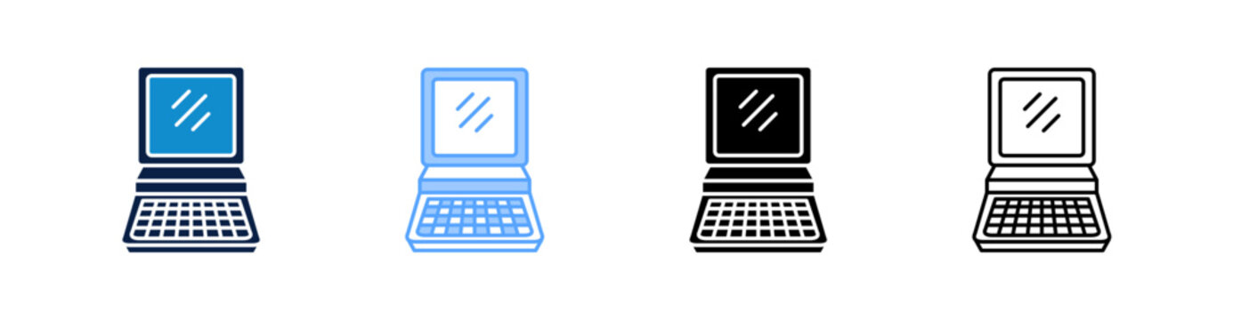 Ancient Computer Multiple Style Icon Set Collection 