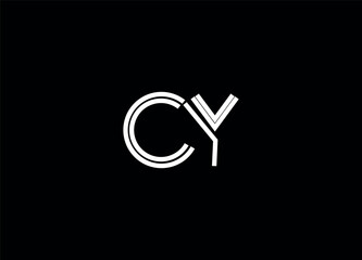 CY creative initial logo design and abstract logo