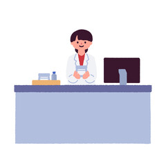 薬を手渡す持つ薬剤師 / Pharmacist handing over medicine