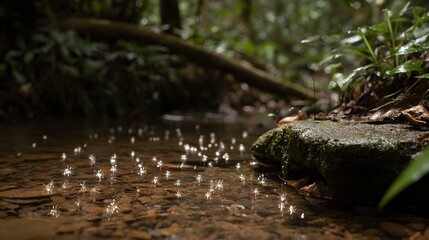 Mr Kunta Plastic Microfibers Polluting a Freshwater Source Bare