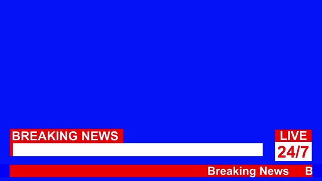 Breaking News template intro for TV broadcast news programs featuring bold 3D  Breaking News  text and badge animation. Dynamic global spinning earth background with cyber and futuristic visual style.