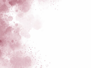 Pale watercolor.Bleed ink card frame