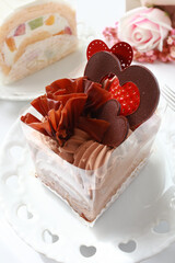 かわいいチョコレートケーキ