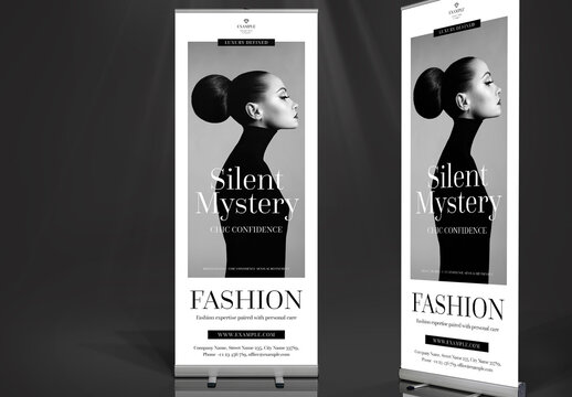 Vogues Roll-up Elegant Templates in Black and White