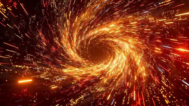 Starry spiral space vortex