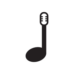 Music note logo Vector design