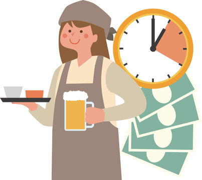 スポットワークと働く女性