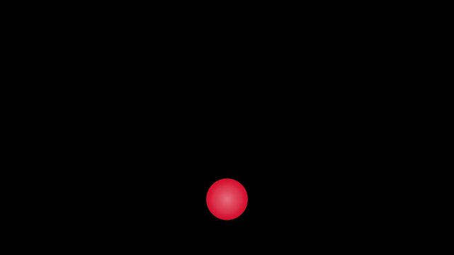 red ball bounce up and down