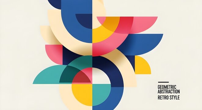 Obras de arte, afiches inspirados en el posmodernismo de s&iacute;mbolos din&aacute;micos abstractos vectoriales con formas geom&eacute;tricas audaces, &uacute;tiles para fondo web, dise&ntilde;o de afiches, portada de revista, impresi