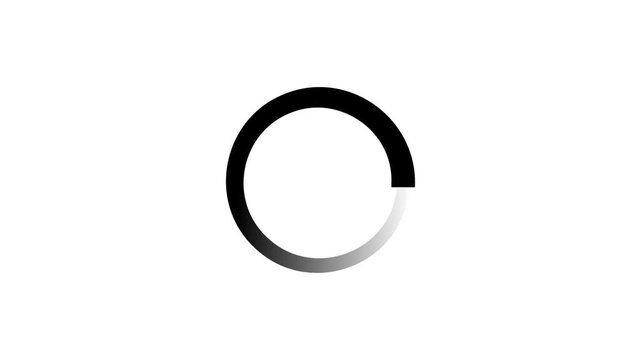 loading wheel oval graphic animation. Circle loading icon motion graphics. loading icon for download progress 4k video.