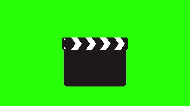 Video clapper with green background