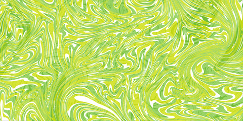 Abstract green background with hypnotic wavy lines pattern