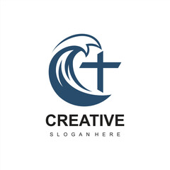 Fototapeta premium Church logo icon design illustration