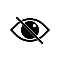 eye icon vector illustration on transparent background