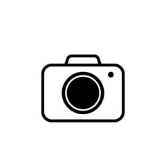 Camera icon on transparent background