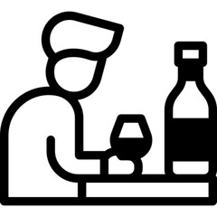 Person drinking water