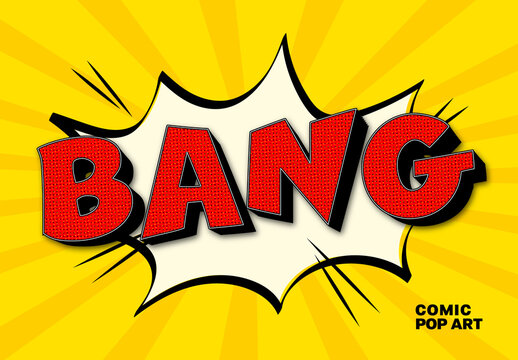 Bold Comic Pop Art Text Effect
