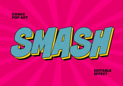 Comic Pop Art Text Effect