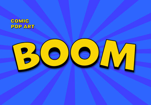 Comic Pop Art Text Effect