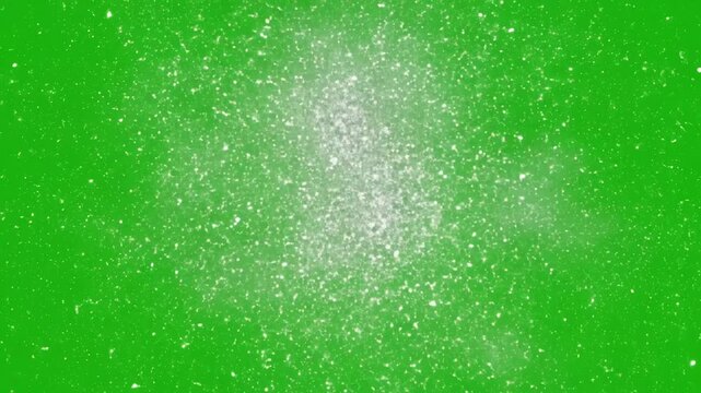 Green Screen glitter sparkle animated 3d animation ultra high definition 4k video white shining dust light fireworks explosion effect background concept christmas party celebrate birthday scene 4 with