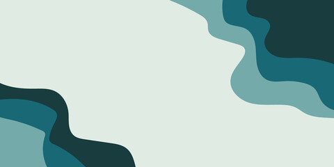 Obraz premium Abstract layered teal blue background design